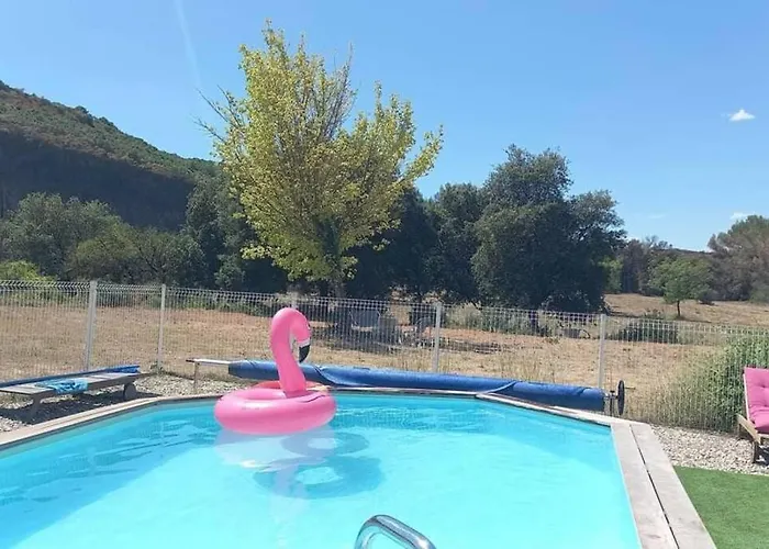 Mas Dans La Garrigue, Piscine, Petanque, Ping Pong, Volley Ball Ferienhaus *